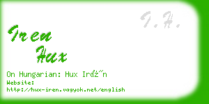 iren hux business card